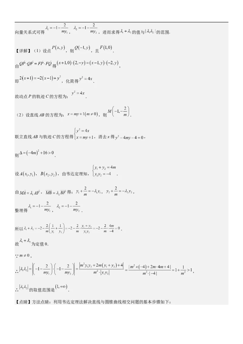 专题23圆锥曲线的综合问题（定值最值范围）（解析版）_2.2025数学总复习_2023年新高考资料_二轮复习_考点2023年高考数学二轮复习讲义+训练（新高考专用）