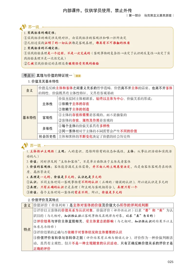 25苏一提分手册：马原第1-4章（上下篇）_考研_政治_04.苏一_25苏一《提分手册》