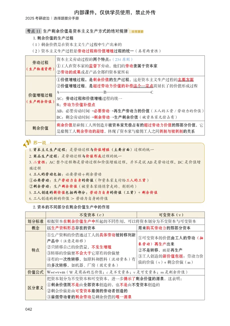 25苏一提分手册：马原第1-4章（上下篇）_考研_政治_04.苏一_25苏一《提分手册》