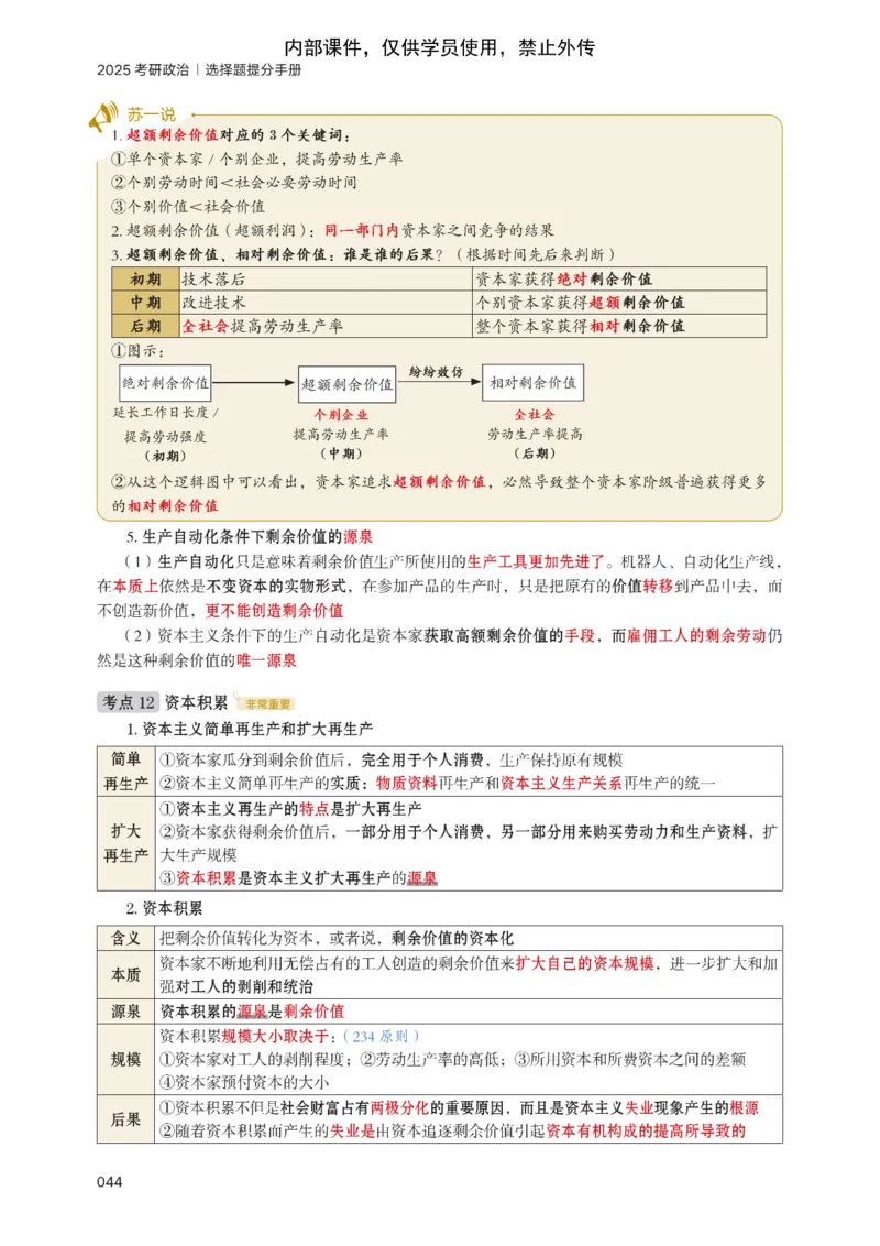 25苏一提分手册：马原第1-4章（上下篇）_考研_政治_04.苏一_25苏一《提分手册》