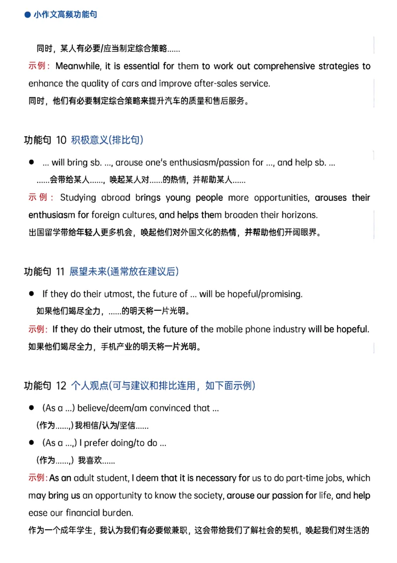 25石雷鹏《作文30个功能句》笔记_考研_英语_07.石雷鹏_25石雷鹏《作文30个功能句》笔记