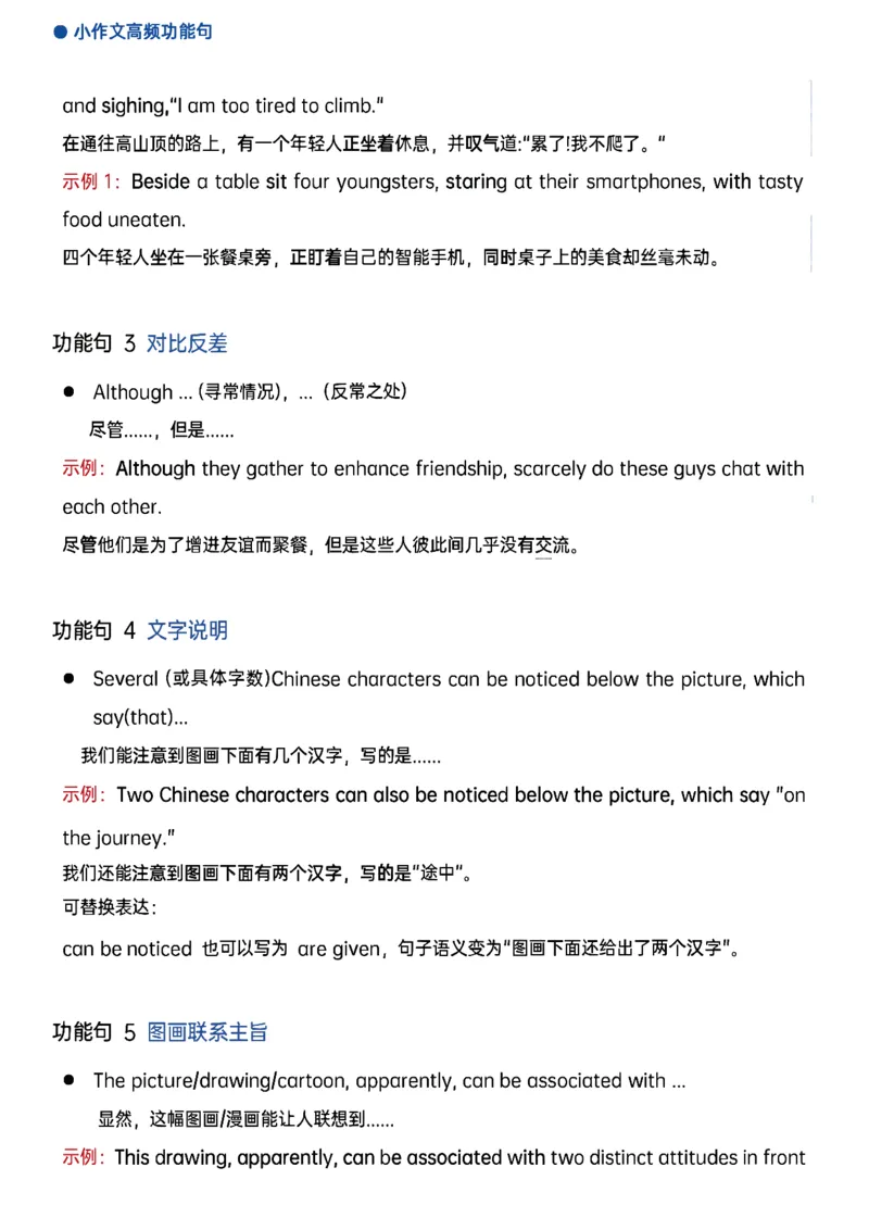 25石雷鹏《作文30个功能句》笔记_考研_英语_07.石雷鹏_25石雷鹏《作文30个功能句》笔记