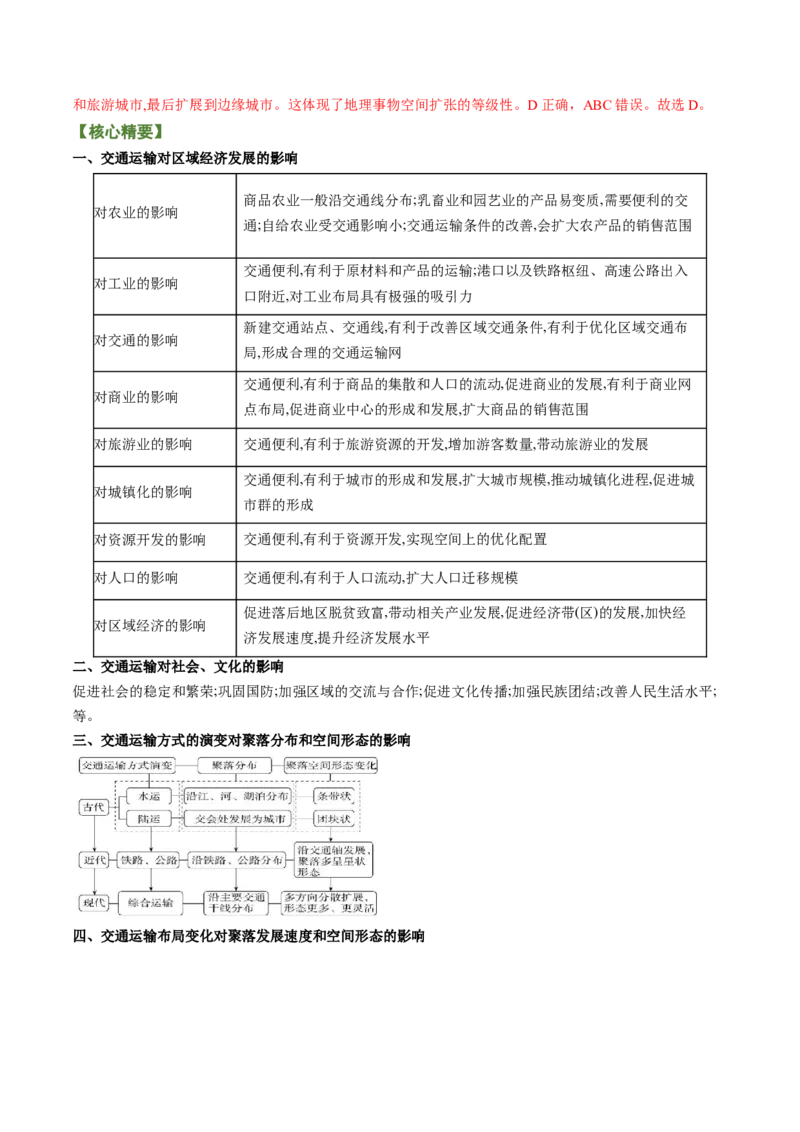 专题07中国基建（讲义）（word版）-高频考点解密2023年高考地理二轮专题复习课件+讲义+分层训练（新高考专用）_9.2025地理总复习_2023年新高考复习资料_二轮复习