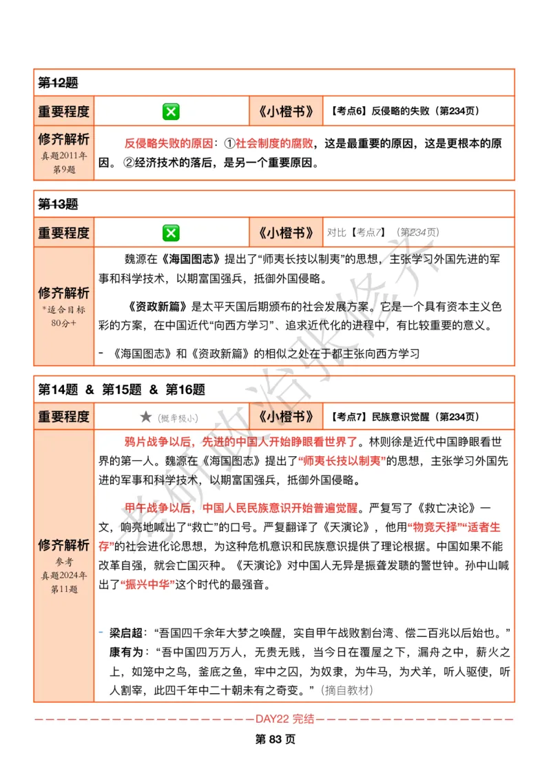 DAY22修齐1000题逐题解析手册免费分享_考研_16.2026考研政治清北成硕_00.电子讲义_张修齐肖1000带刷