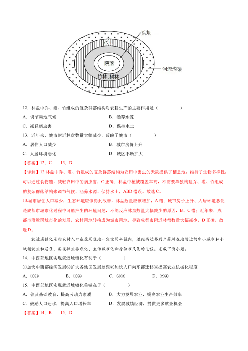 专题13城市与城市化-备战2023年高考地理一轮复习精讲精练（解析版）_9.2025地理总复习_赠品通用版（老高考）复习资料_一轮复习_备战2023年高考地理一轮复习精讲精练