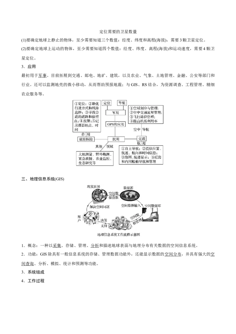 第27讲地理信息技术的应用-备战2023年高考地理一轮复习讲义+练习（全国通用）（原卷版）_9.2025地理总复习_2023年新高考复习资料_一轮复习_备战2023年高考地理一轮复习讲义+练习