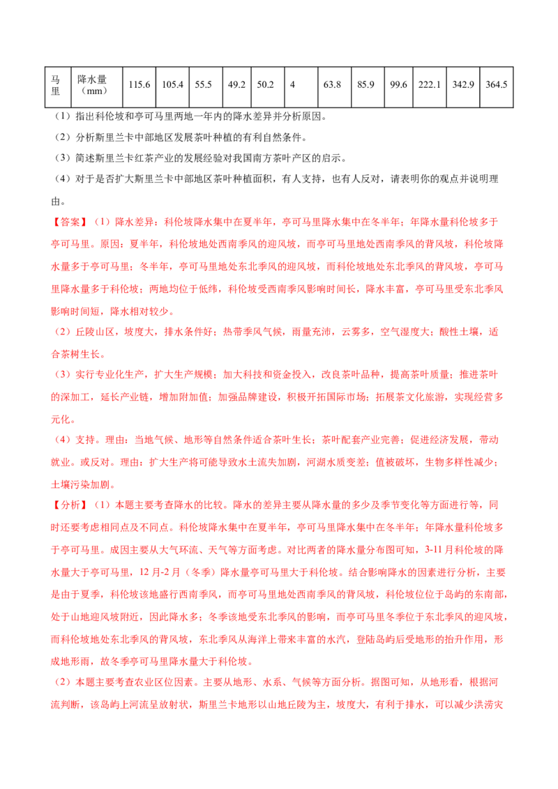 地理微考点：精编&ldquo;降水&rdquo;考点-备战2023年高考全二轮复习地理微考点狙击与专项突破_9.2025地理总复习_2023年新高考复习资料_专项复习_备战2023年高考地理总复习微考点狙击与专项测练