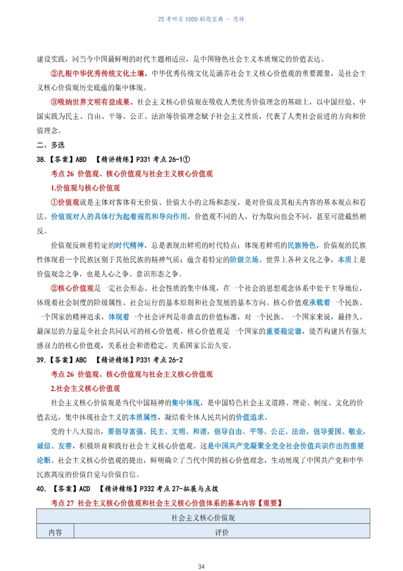 肖1000题刷题宝典-思修_考研_政治_02.肖秀荣_05.25肖1000题《刷题宝典》
