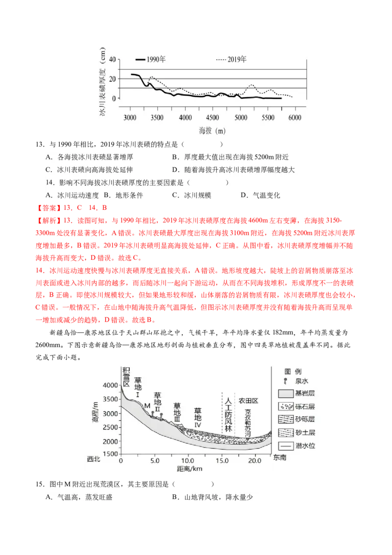 黄金卷01（解析版）-赢在高考&middot;黄金8卷备战2024年高考地理模拟卷（广东专用）_9.2025地理总复习_2024年新高考资料_4.2024高考模拟预测试卷