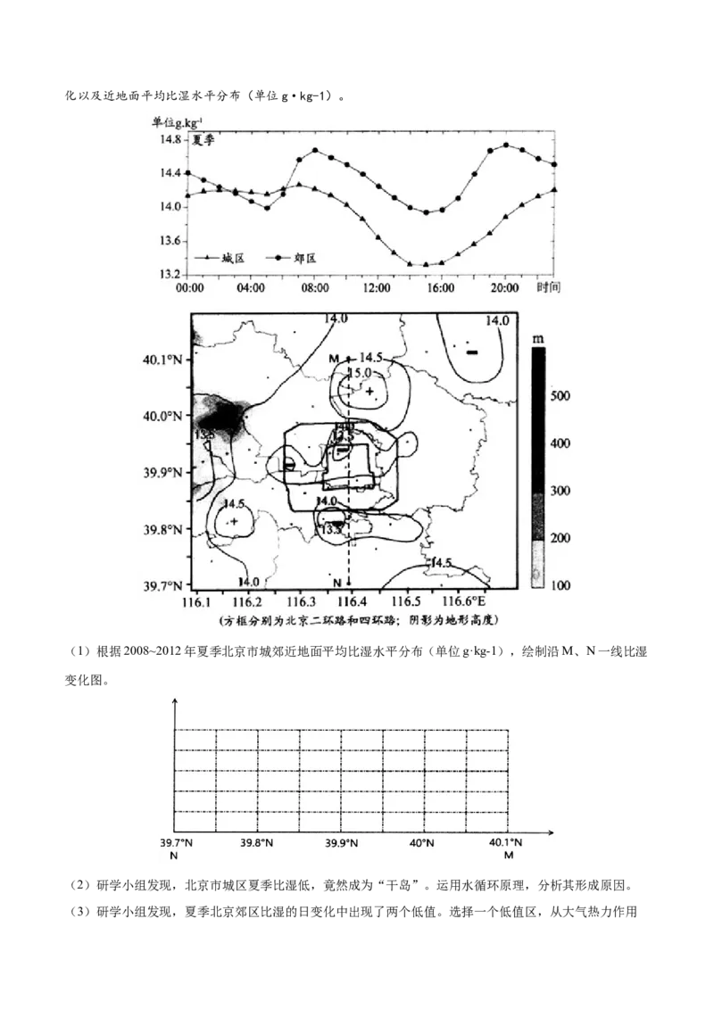地理微考点：热岛效应、干岛效应-2023年高考总复习地理微考点狙击与专项突破_9.2025地理总复习_2023年新高考复习资料_专项复习_备战2023年高考地理总复习微考点狙击与专项测练_第十辑