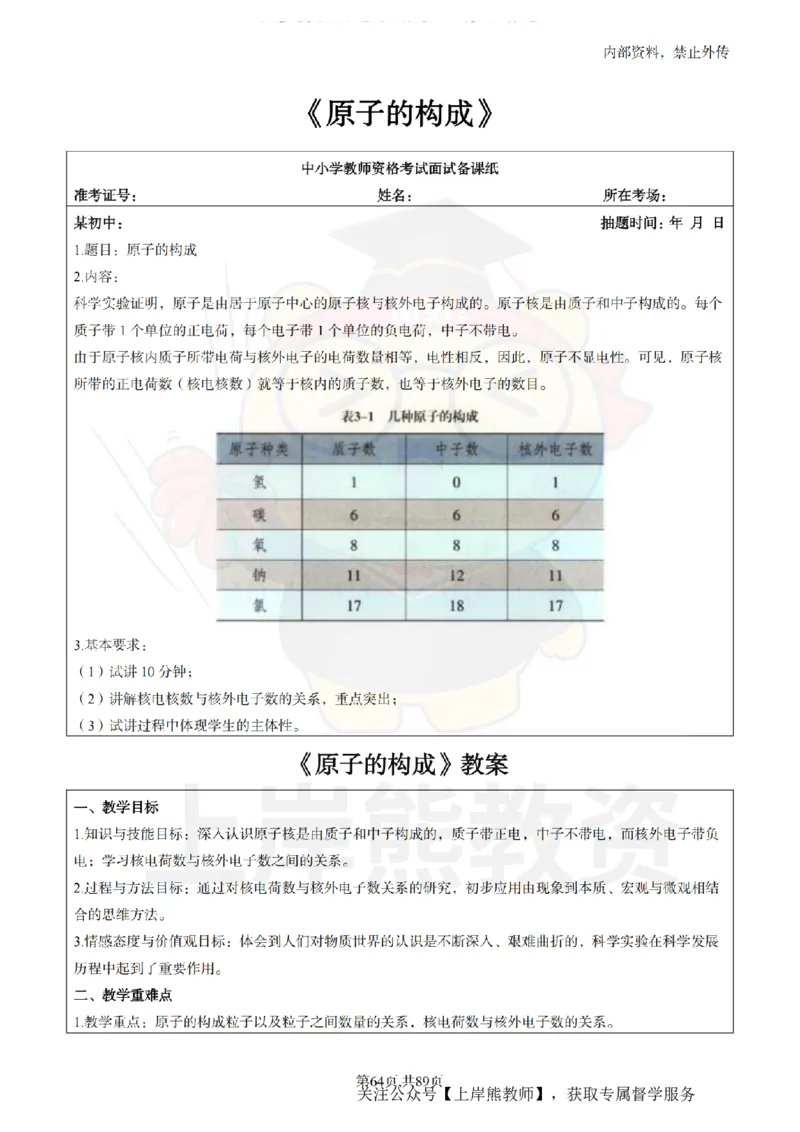 初中化学面试题本+教案+逐字稿+答辩_纯图版_教资初高中_教资面试2025教资面试备考资料合集_教资面试资料合集_2025教资面试资料