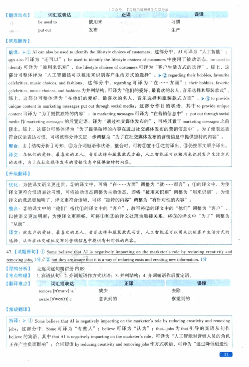 2023考研真相真题解析_考研_英语_00.手译本_《英语阅读＆翻译手译本》2000-2023_02.英语一2010-2023_全文解析+选项解析_10-23真题选项解析
