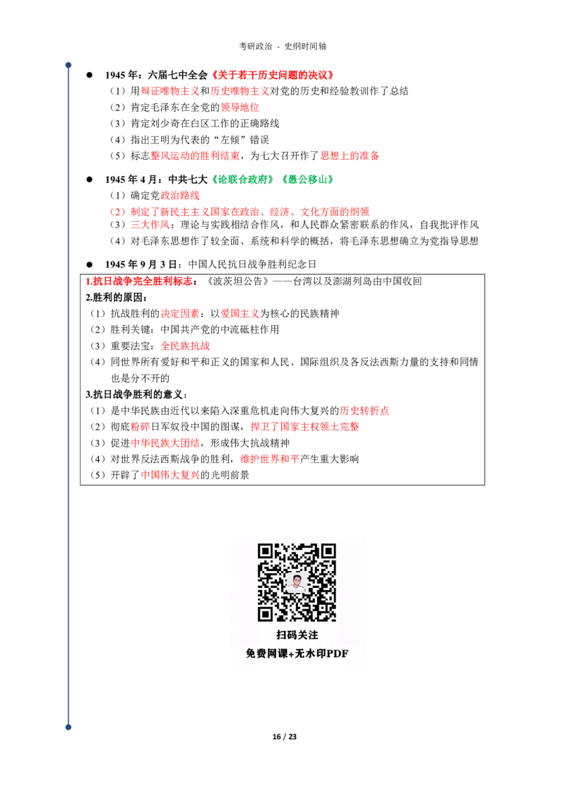 史纲时间轴_考研_政治_00.政治_25《政治导图》马原+史纲+毛中特+思修+新思想（全）_25政治《史纲时间轴》