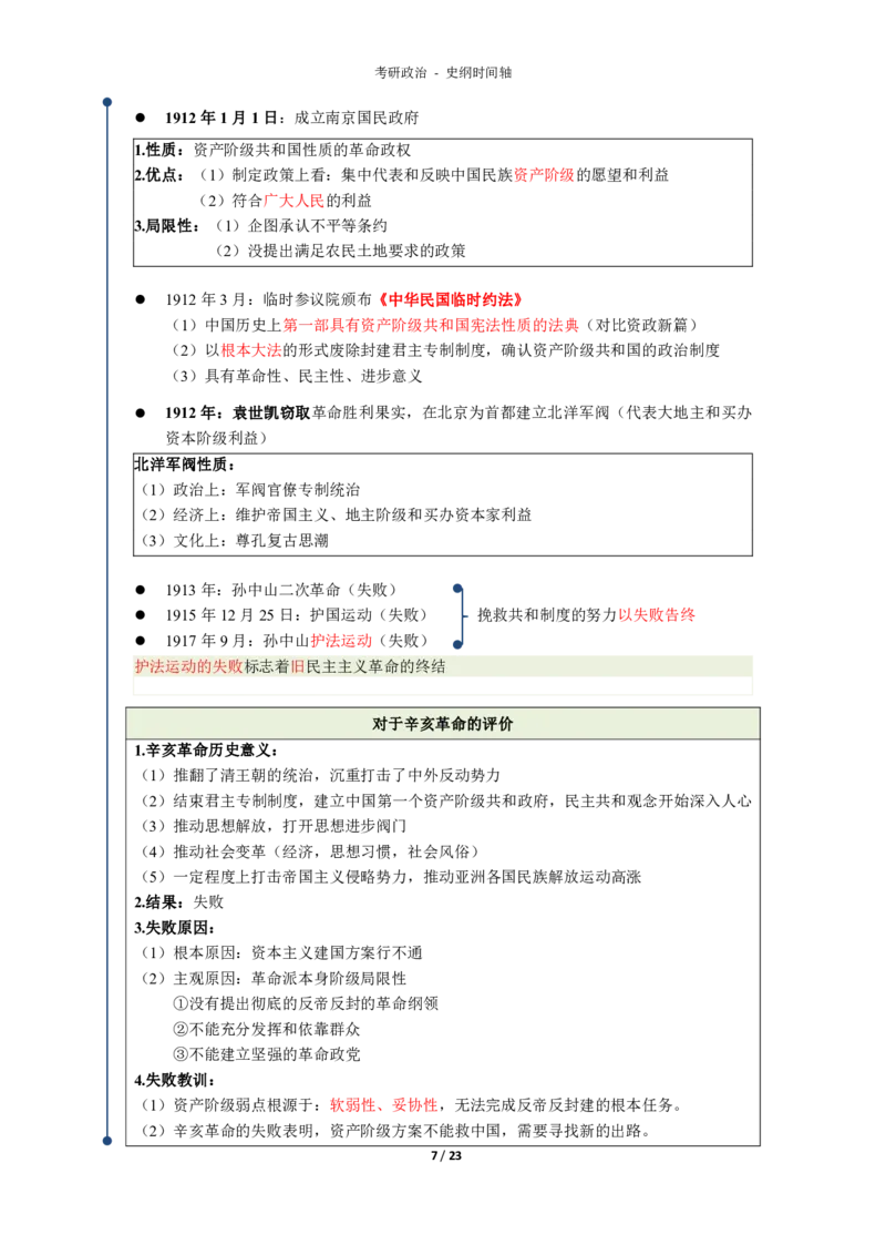史纲时间轴_考研_政治_00.政治_25《政治导图》马原+史纲+毛中特+思修+新思想（全）_25政治《史纲时间轴》