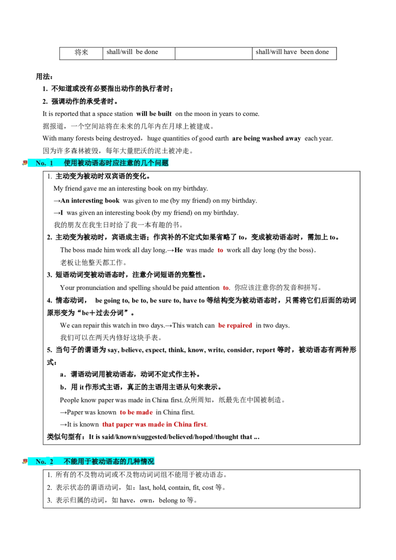 第07讲谓语动词的时态、语态和主谓一致（讲义）-2024年高考英语一轮复习讲练测（新教材新高考）（解析版）_3.2025英语总复习_2024年新高考资料_1.2024一轮复习_第一-六部分