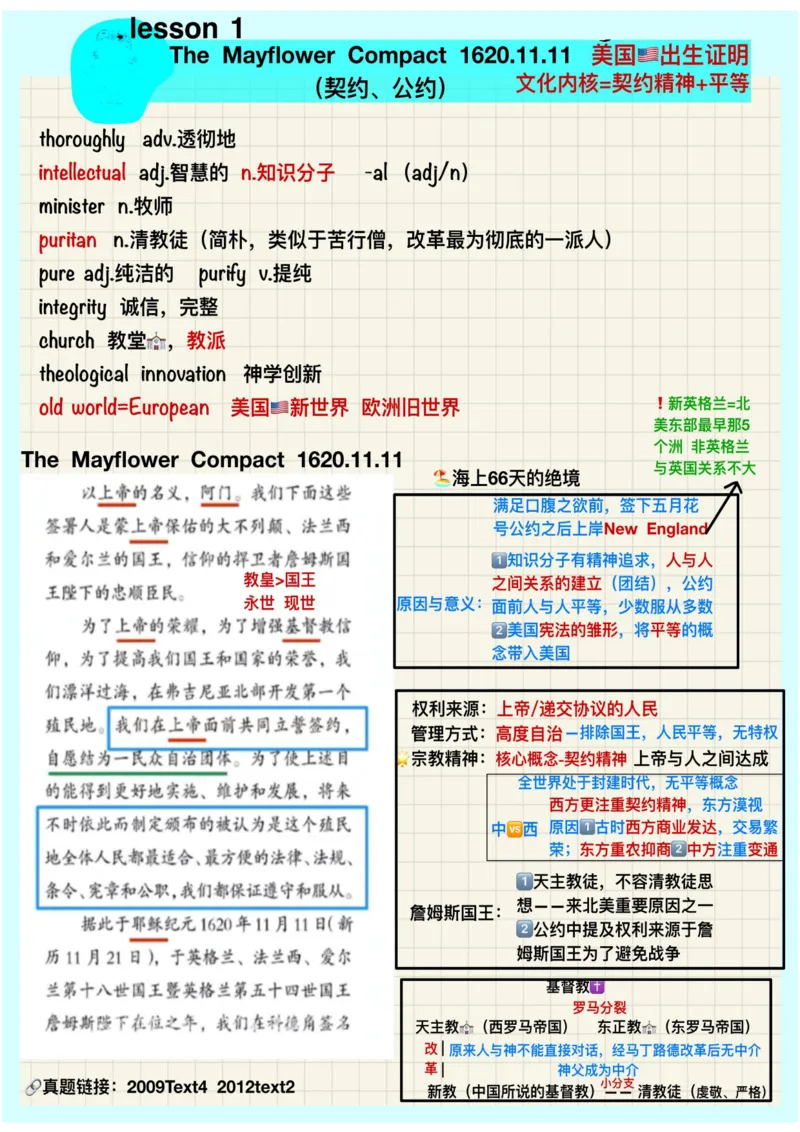 唐迟美国文化背景总结笔记_考研_英语_01.唐迟_25唐迟《美国文化背景总汇》笔记