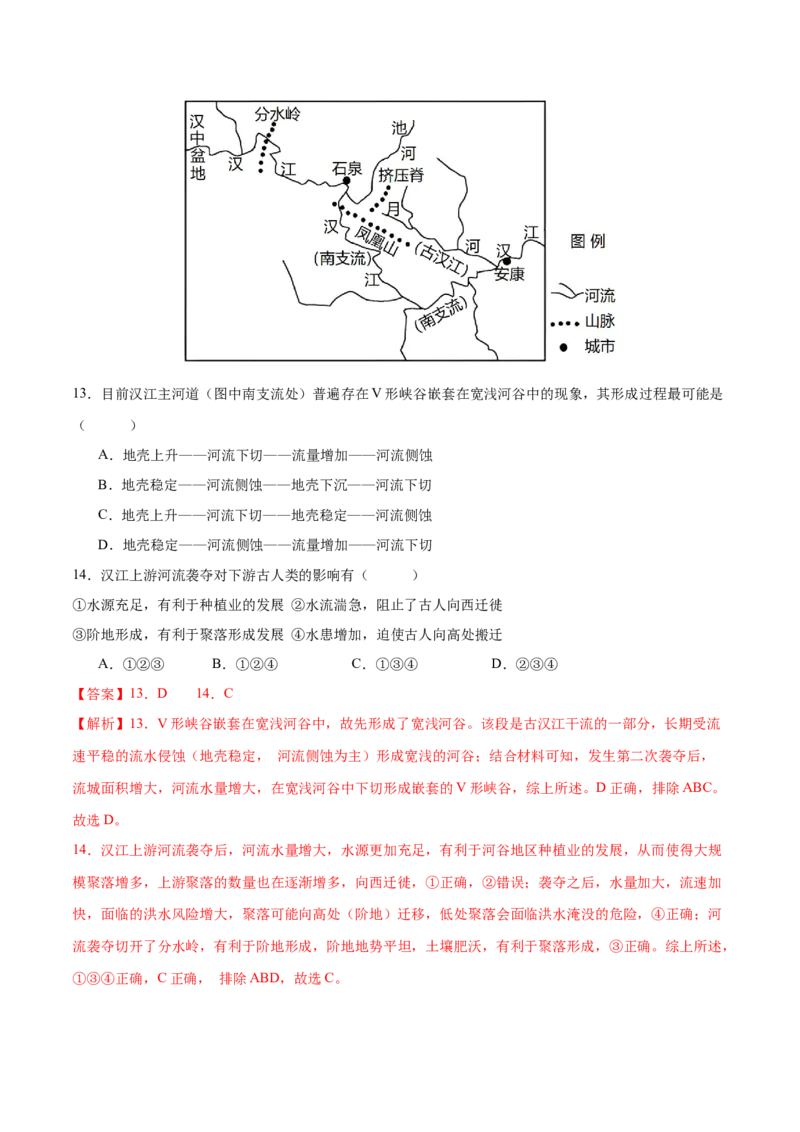 专题6地貌（讲义）（解析版）_9.2025地理总复习_2024年新高考资料_3.2024专项复习_备战2024年高考地理总复习专题考点+微专题集成讲练辑