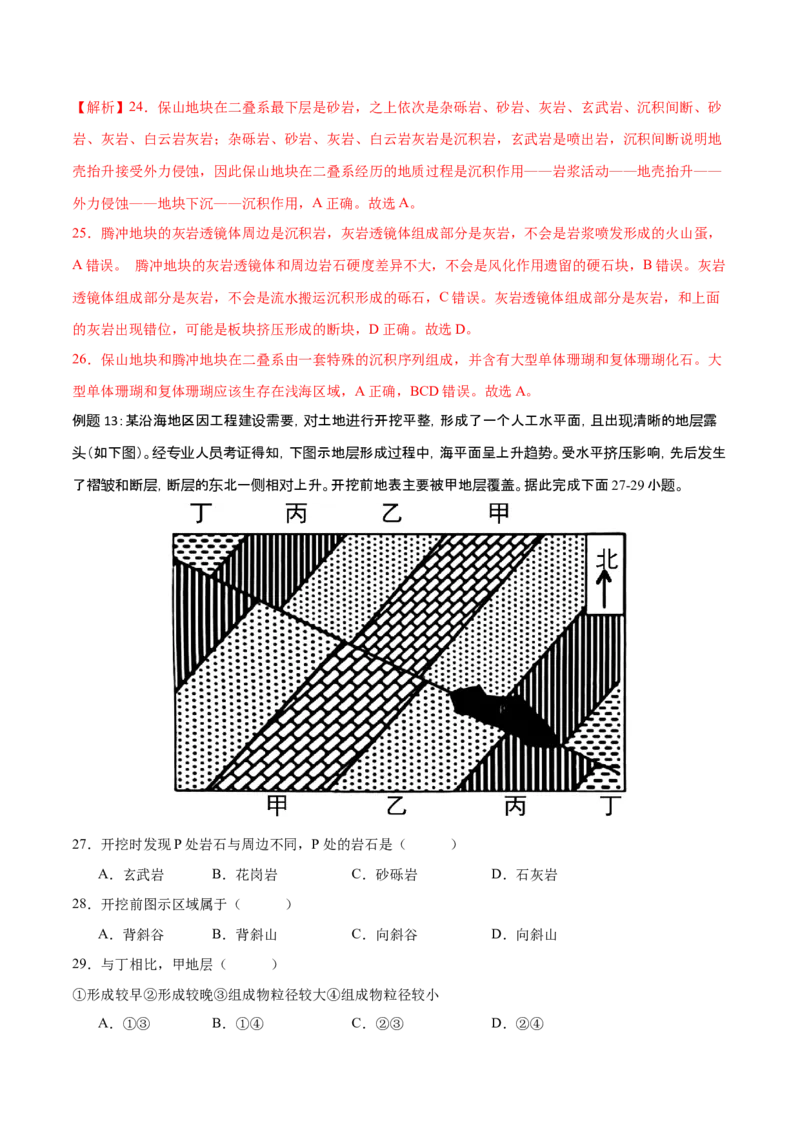 专题6地貌（讲义）（解析版）_9.2025地理总复习_2024年新高考资料_3.2024专项复习_备战2024年高考地理总复习专题考点+微专题集成讲练辑