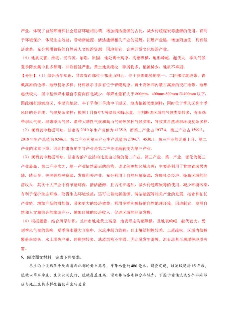 地理微考点：黄土高原黄土的成因和地表千沟万壑的成因-备战2023年高考总复习地理微考点狙击与专项突破_9.2025地理总复习_2023年新高考复习资料_专项复习_先导辑