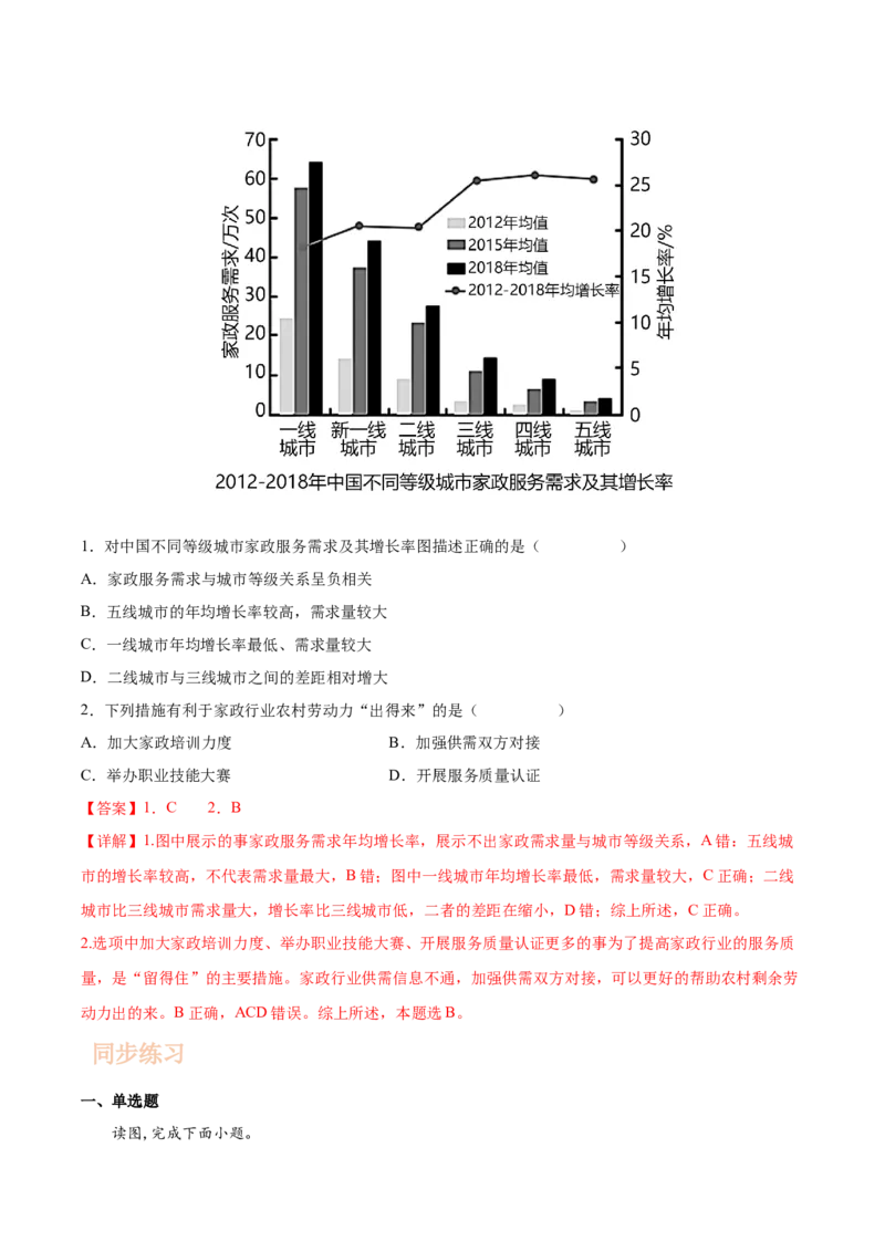 专题14产业区位因素-备战2023年高考地理一轮复习精讲精练（解析版）_9.2025地理总复习_赠品通用版（老高考）复习资料_一轮复习_备战2023年高考地理一轮复习精讲精练