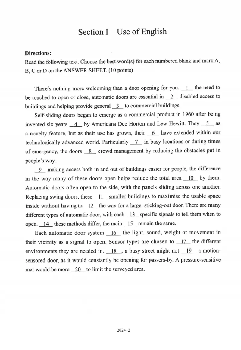 2024年考研英语一真题_考研_英语_09.黄皮书_25黄皮书《真题+解析》_英语一