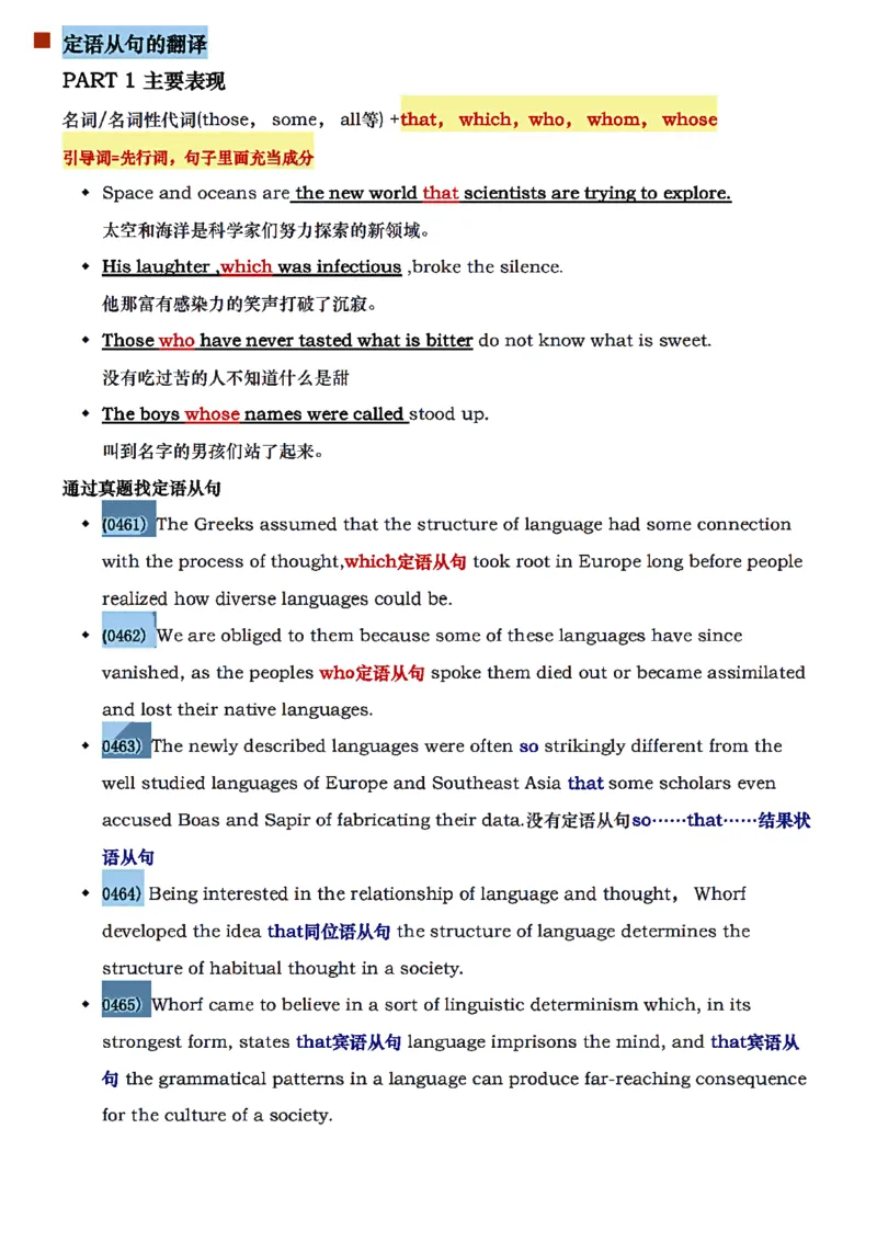 唐静翻译笔记详细版_考研_英语_04.唐静_25唐静《必备800词》+《翻译笔记》_25唐静《翻译笔记》