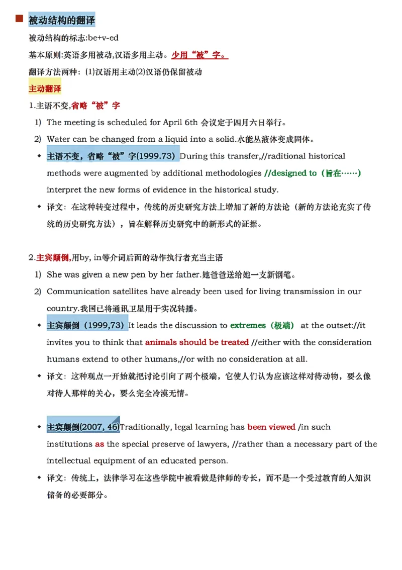 唐静翻译笔记详细版_考研_英语_04.唐静_25唐静《必备800词》+《翻译笔记》_25唐静《翻译笔记》