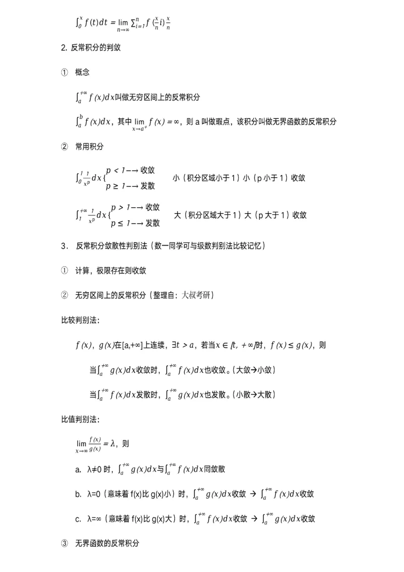 数学公式（积分大全）_考研_数学_00.公式_25《数学公式》总结_高数公式_2.积分大全