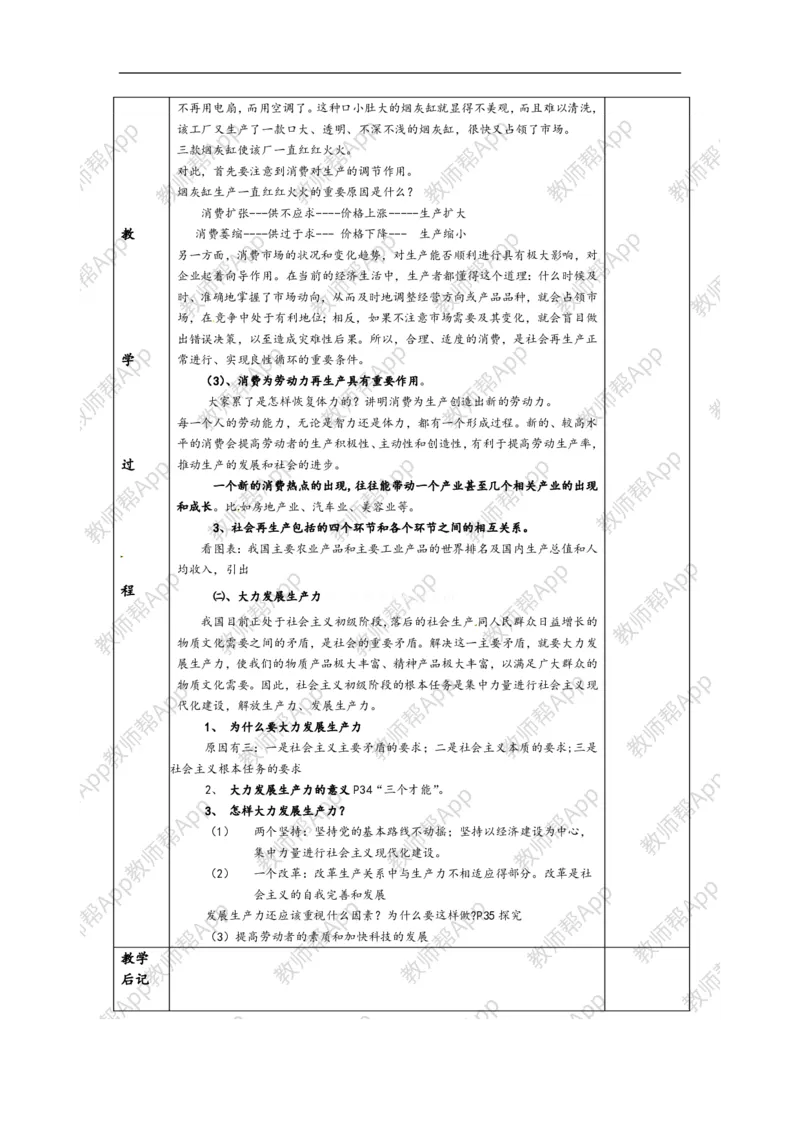 高一政治《2.4.1发展生产满足消费》教案(1)_教资初高中_教资面试2025教资面试备考资料合集_教资面试资料合集_2025教资面试资料_25上教资面试-小学资料包_19教案：合集
