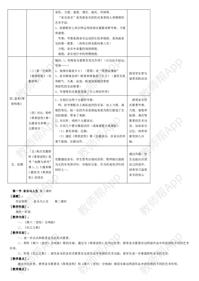 高中音乐鉴赏(全册教案)(1)_教资初高中_教资面试2025教资面试备考资料合集_教资面试资料合集_2025教资面试资料_25上教资面试-小学资料包_19教案：合集_高中学科全册教案