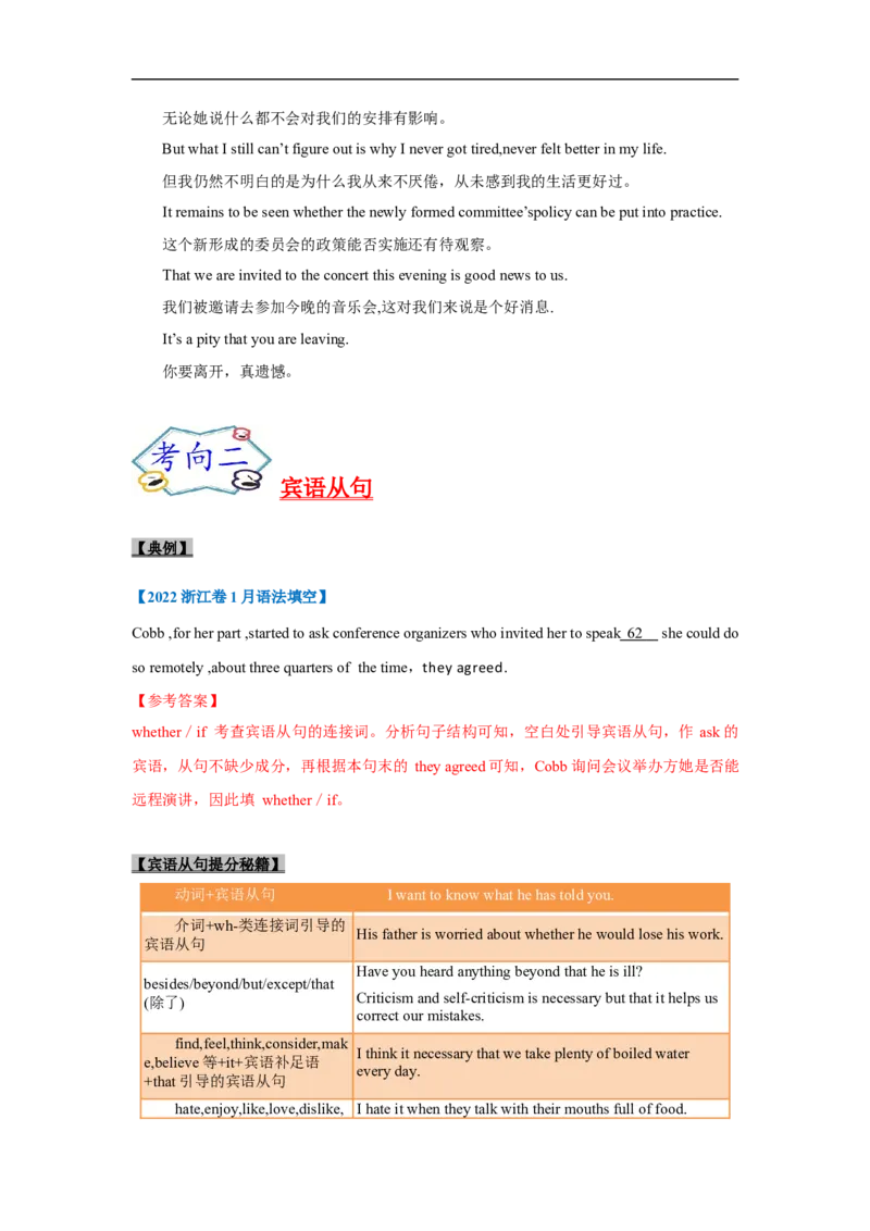 考点10-名词性从句与语法填空（解析版）_3.2025英语总复习_2023年新高考资料_一轮复习_备战2023年高考英语一轮复习考点帮（新高考专用）