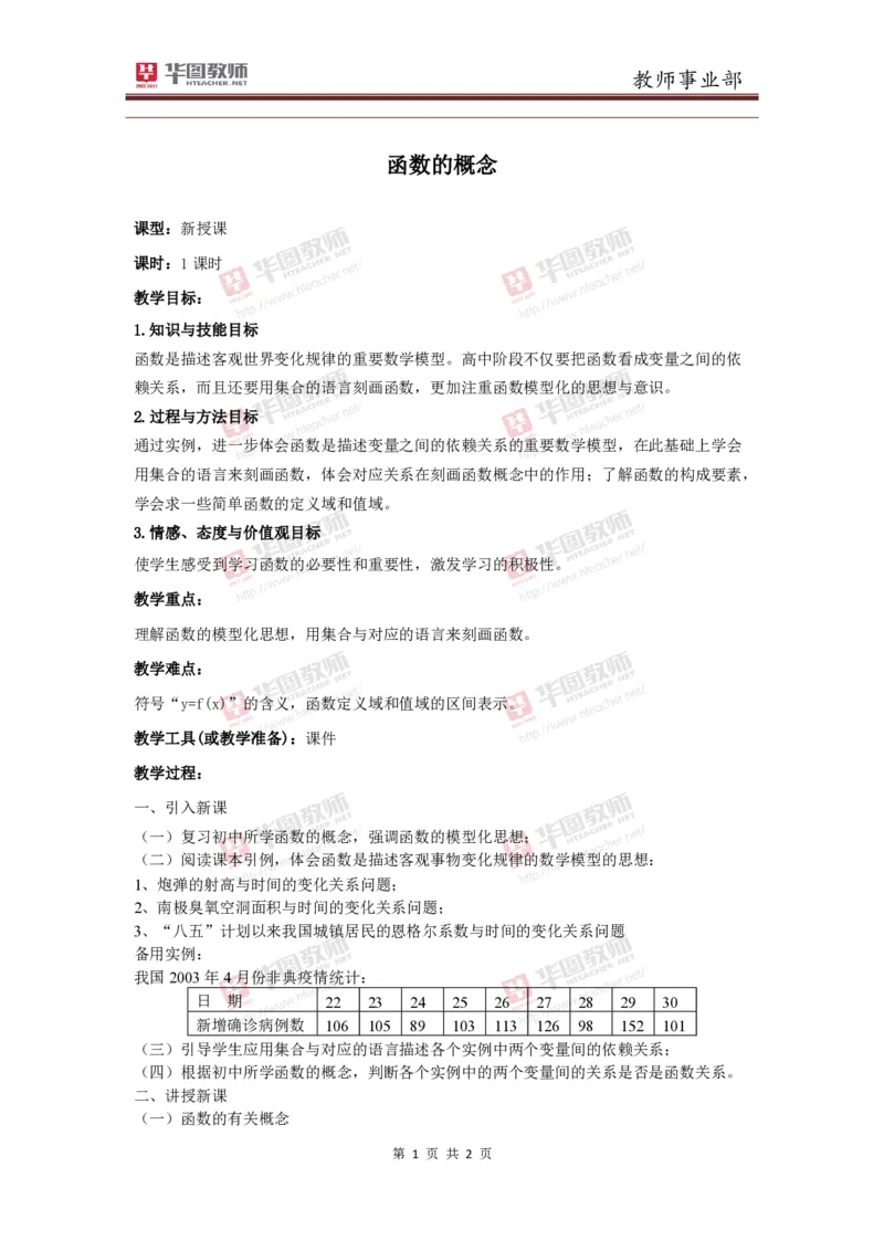 必修一函数的概念教案_教资初高中_教资面试2025教资面试备考资料合集_教资面试资料合集_2025教资面试资料_25上教资面试中学合集_教资面试逐字稿_高中数学面试逐字稿合集