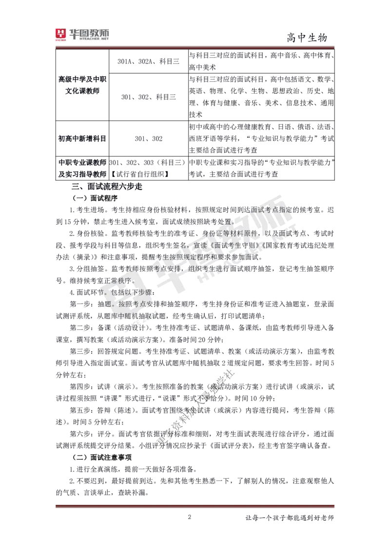 生物_教资初高中_教资面试2025教资面试备考资料合集_教资面试资料合集_3、教资面试资料包大全_19中小学教师资格面试试库宝书_高中