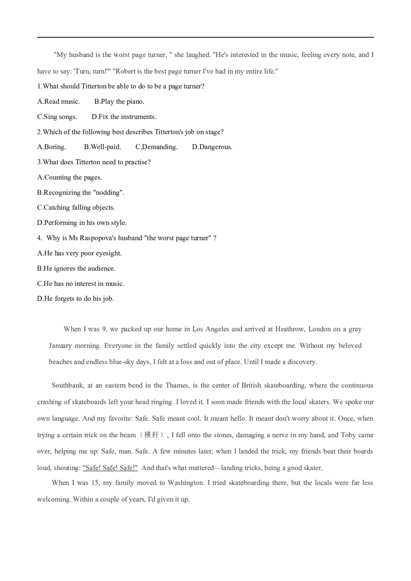 考点32-阅读理解记叙文（重难题型）（原卷版）-备战2023年高考英语一轮复习考点帮（全国通用）_3.2025英语总复习_赠品通用版（老高考）复习资料_一轮复习