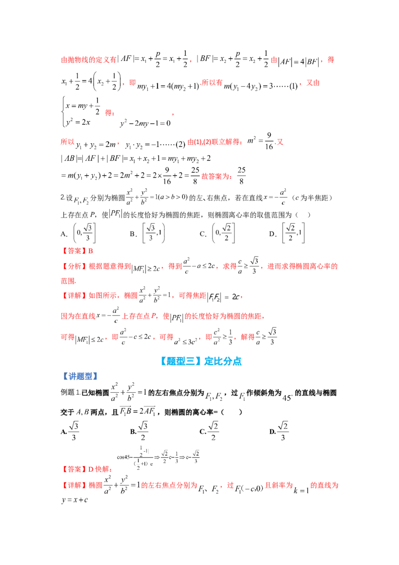 专题8-3圆锥曲线小题综合（讲+练）-2023年高考数学二轮复习讲练测（全国通用）（解析版）_2.2025数学总复习_赠品通用版（老高考）复习资料_二轮复习