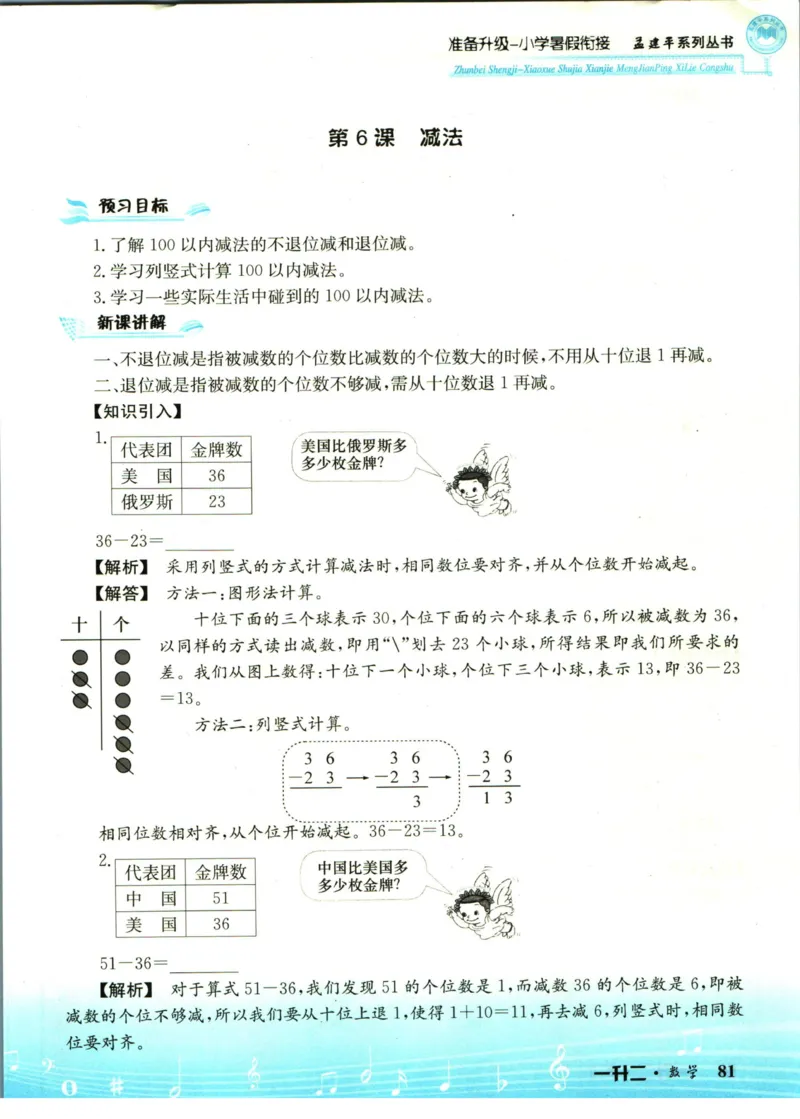 孟建平暑假衔接一升二数学_小学资料合集_2025版小学《孟建平暑假衔接》数学+语文_孟建平暑假衔接数学