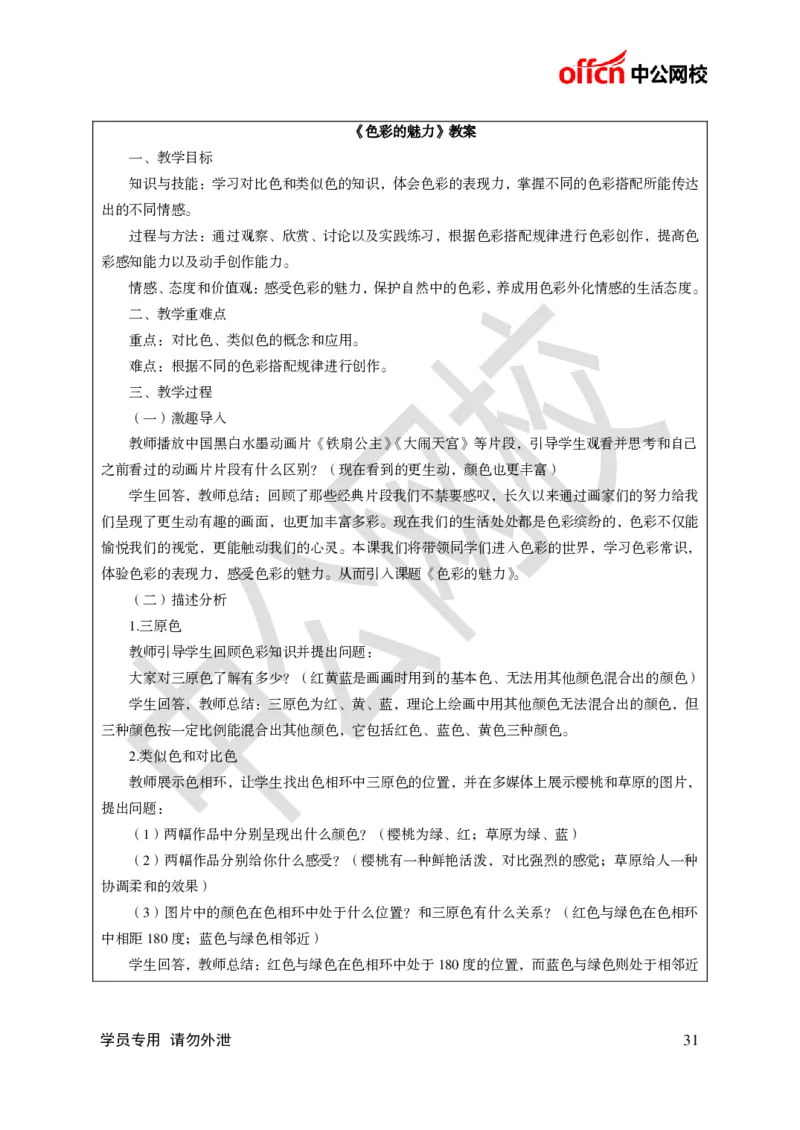 题本梳理-初中美术_教资初高中_教资面试2025教资面试备考资料合集_教资面试资料合集_3、教资面试资料包大全_36教资面试题本梳理_初中