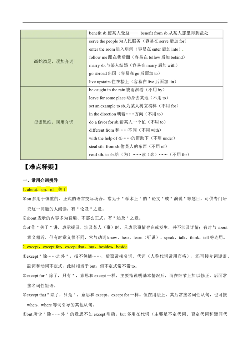 考点04介词和介词短语和数词（重难考点精讲练）(原卷版)-备战2023年高考英语一轮复习考点帮（全国通用）_3.2025英语总复习_赠品通用版（老高考）复习资料_一轮复习