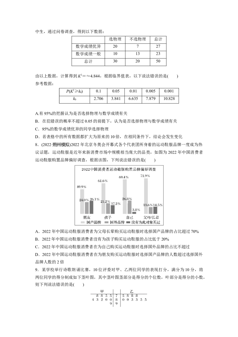 专题5第3讲　统计与统计案例_2.2025数学总复习_赠品通用版（老高考）复习资料_二轮复习_2023年高考数学二轮复习讲义+课件（全国版理科）_2023年高考数学二轮复习讲义（全国版理科）