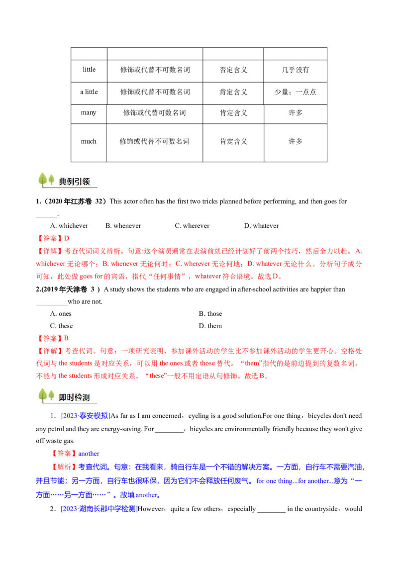 考点03代词（核心考点精讲精练）-备战2025年高考英语一轮复习考点帮（新高考通用）（解析版）_3.2025英语总复习_2025年新高考资料_一轮复习_备战2025年高考英语一轮复习考点帮