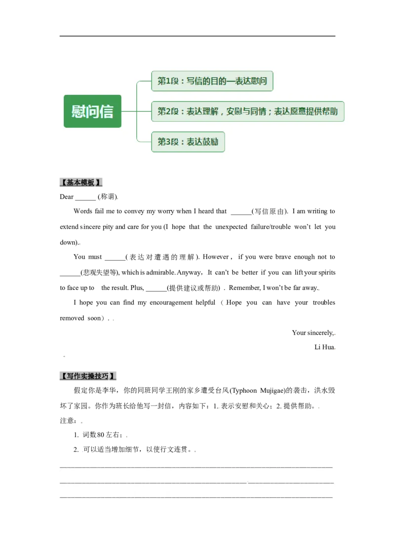 考点22应用文写作：祝贺信、慰问信（原卷版）_3.2025英语总复习_2023年新高考资料_一轮复习_备战2023年高考英语一轮复习考点帮（新高考专用）