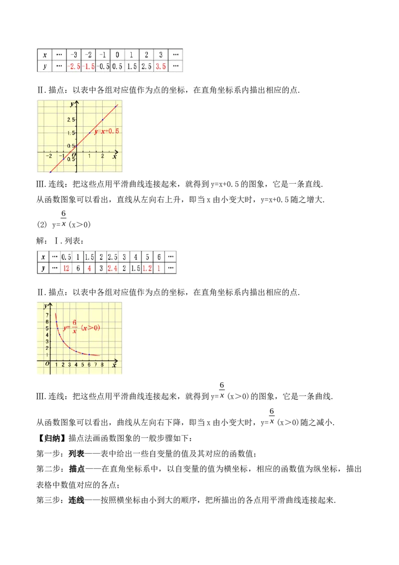19.1.3函数的图象（第一课时）（教学设计）-（人教版）_初中数学_八年级数学下册（人教版）_最新教学设计
