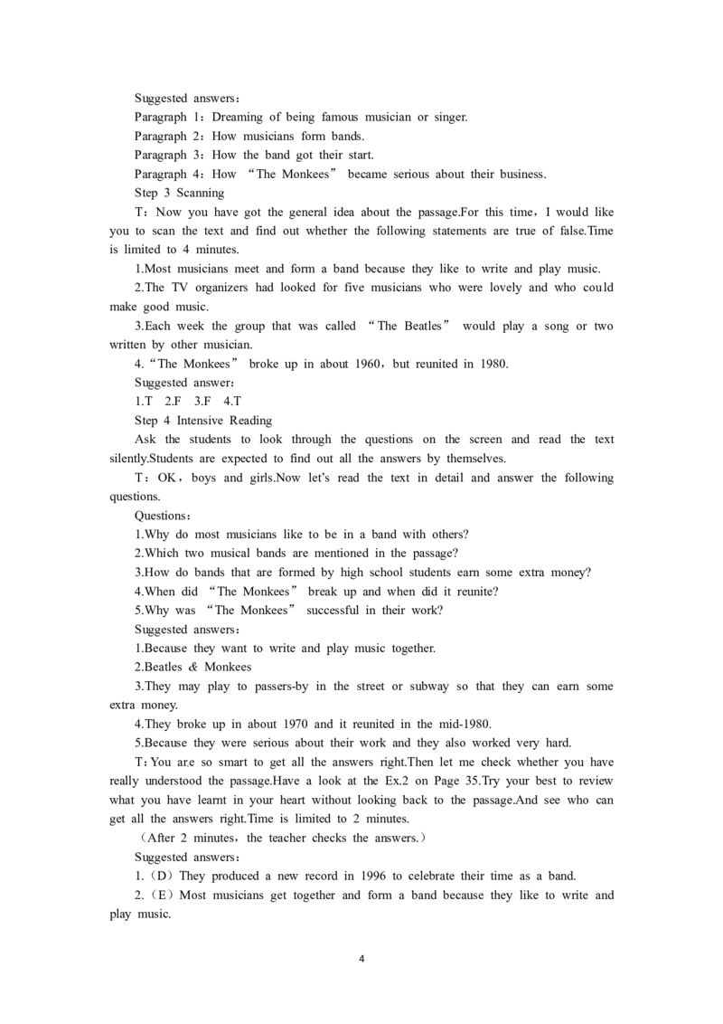 必修二（Unit5Music--Period1Reading）（教师帮APP备考QQ群193480576）(1)_教资初高中_教资面试2025教资面试备考资料合集_教资面试资料合集_2025教资面试资料_25上教资面试-小学资料包