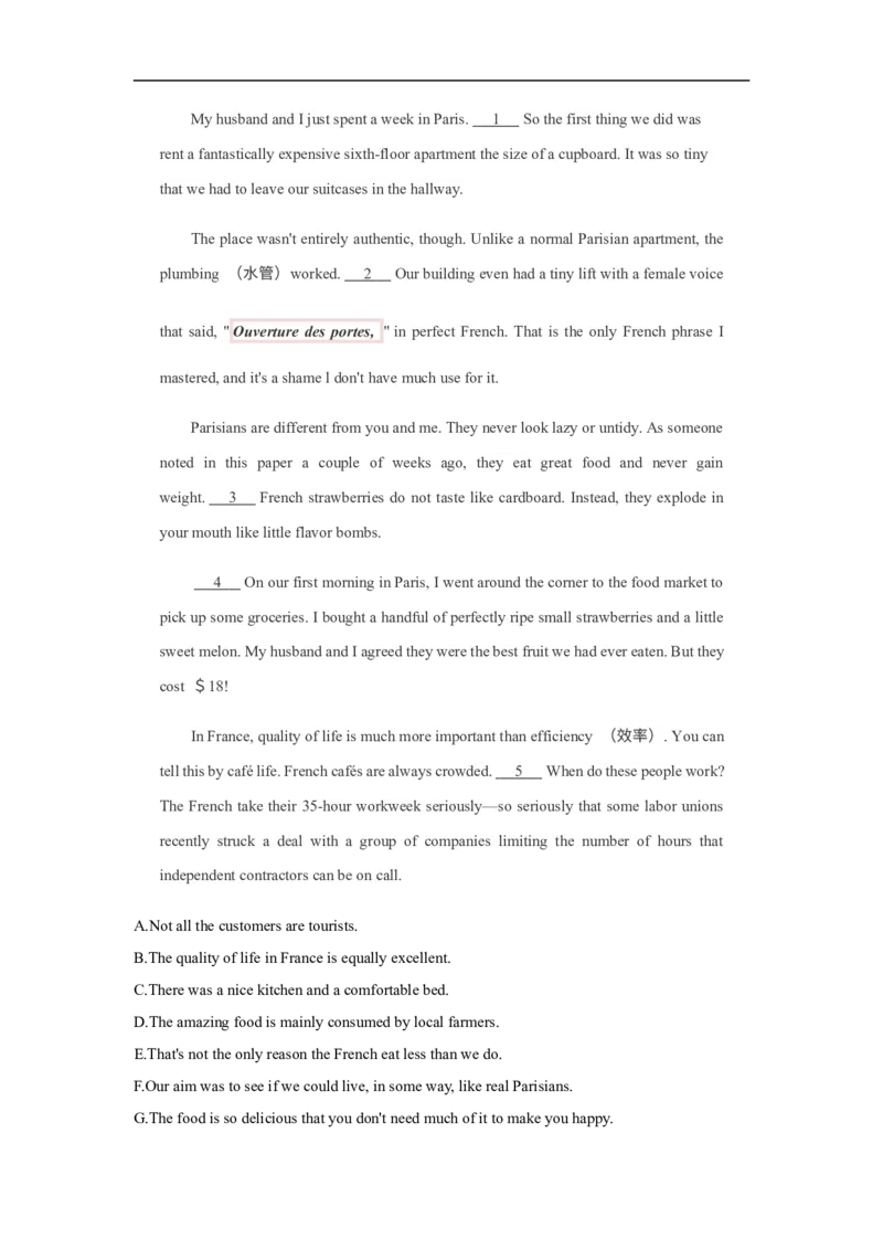 考点18说明文类七选五（解析版）_3.2025英语总复习_2023年新高考资料_一轮复习_备战2023年高考英语一轮复习考点帮（新高考专用）_考点18说明文类七选五