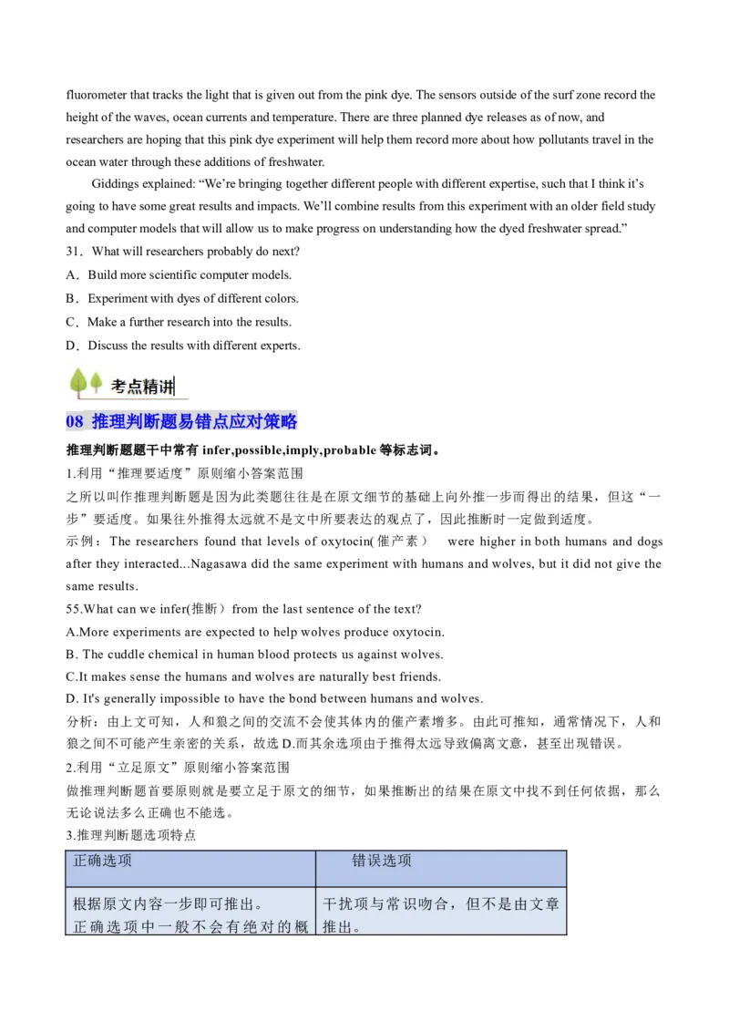 考点26阅读理解之推理判断题（核心考点精讲精练）-备战2025年高考英语一轮复习考点帮（新高考通用）（原卷版）)_3.2025英语总复习_2025年新高考资料_一轮复习