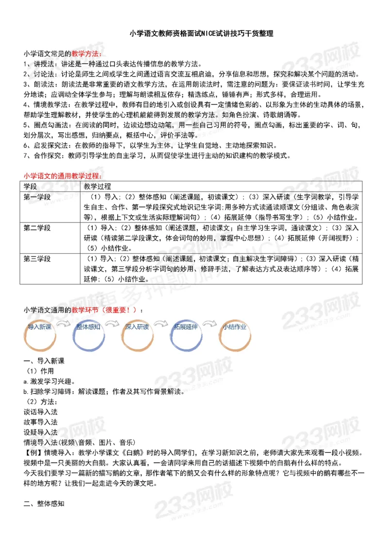 小学语文试讲技巧干货(1)_教资初高中_教资面试2025教资面试备考资料合集_教资面试资料合集_2025教资面试资料_25上教资面试-小学资料包_08试讲：技巧干货