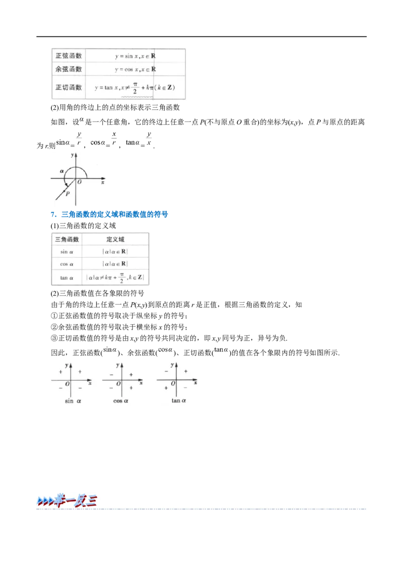 专题4.1任意角和弧度制及三角函数的概念-重难点题型精讲（举一反三）（新高考地区专用）（原卷版）_2.2025数学总复习_2023年新高考资料_一轮复习