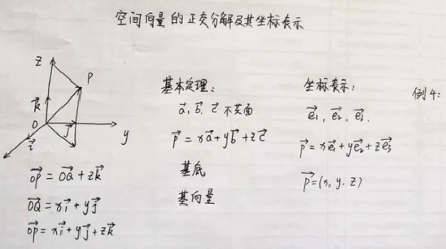 空间向量的正交分解及其坐标表示_教资初高中_教资面试2025教资面试备考资料合集_教资面试资料合集_2025教资面试资料_25上教资面试中学合集_教资面试逐字稿_高中数学面试逐字稿合集