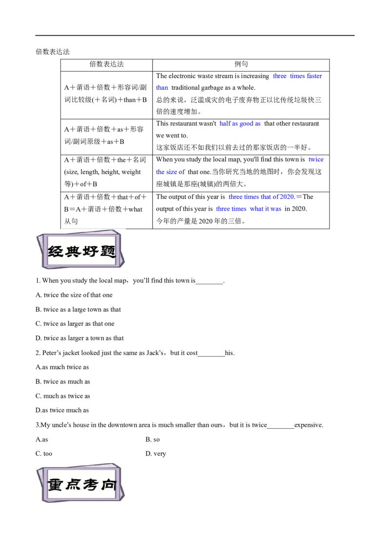 考点05形容词和副词（核心考点精讲练）(原卷版)-备战2023年高考英语一轮复习考点帮（全国通用）_3.2025英语总复习_赠品通用版（老高考）复习资料_一轮复习