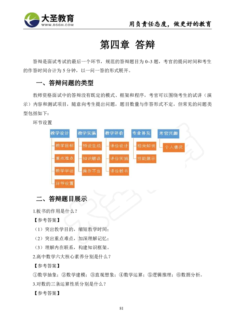 高中数学真题整合+万能模板_教资初高中_教资面试2025教资面试备考资料合集_教资面试资料合集_3、教资面试资料包大全_45大圣中小幼面试资料包_高中_数学